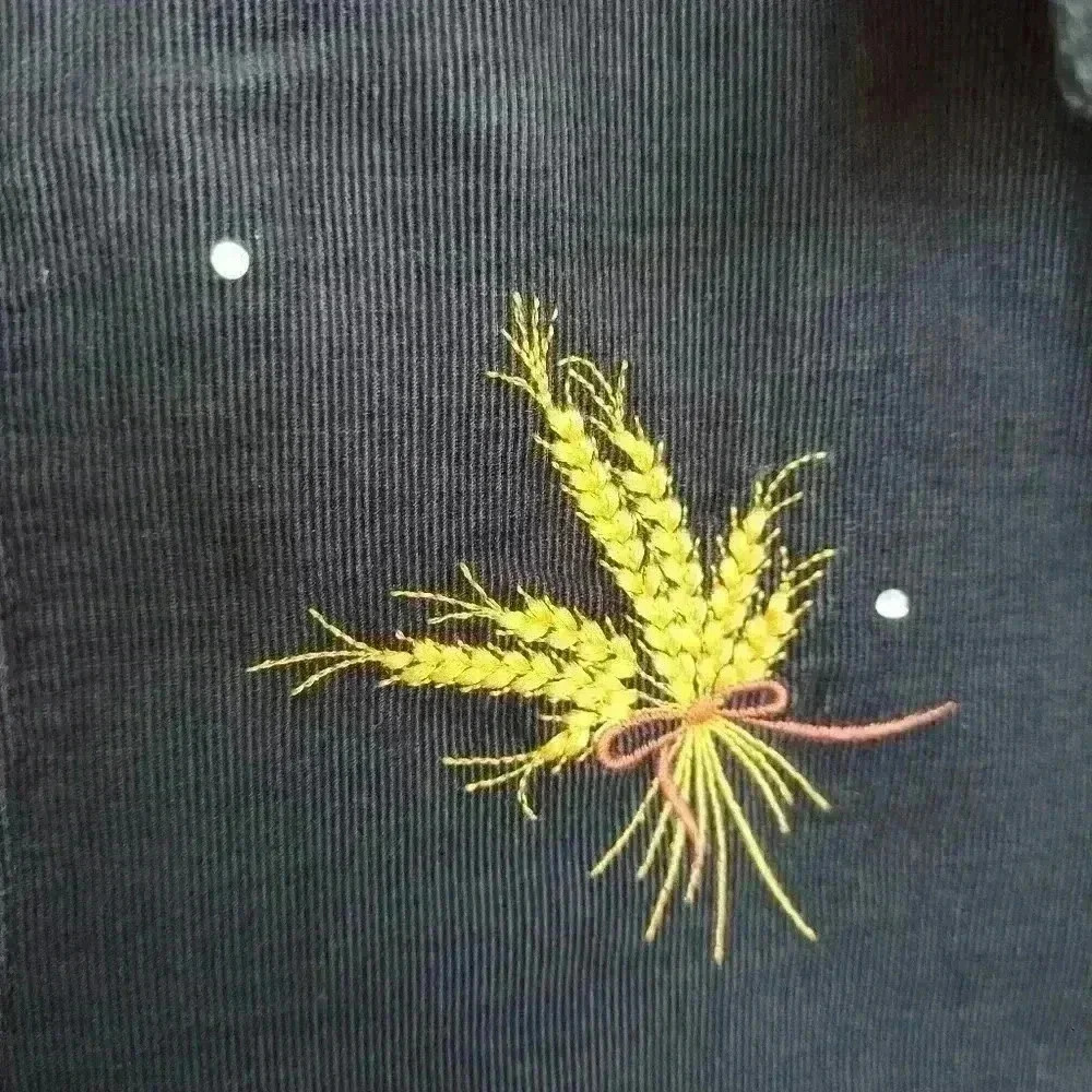 Quacker Factory Dark Green Corduroy Button-Down S… - image 4